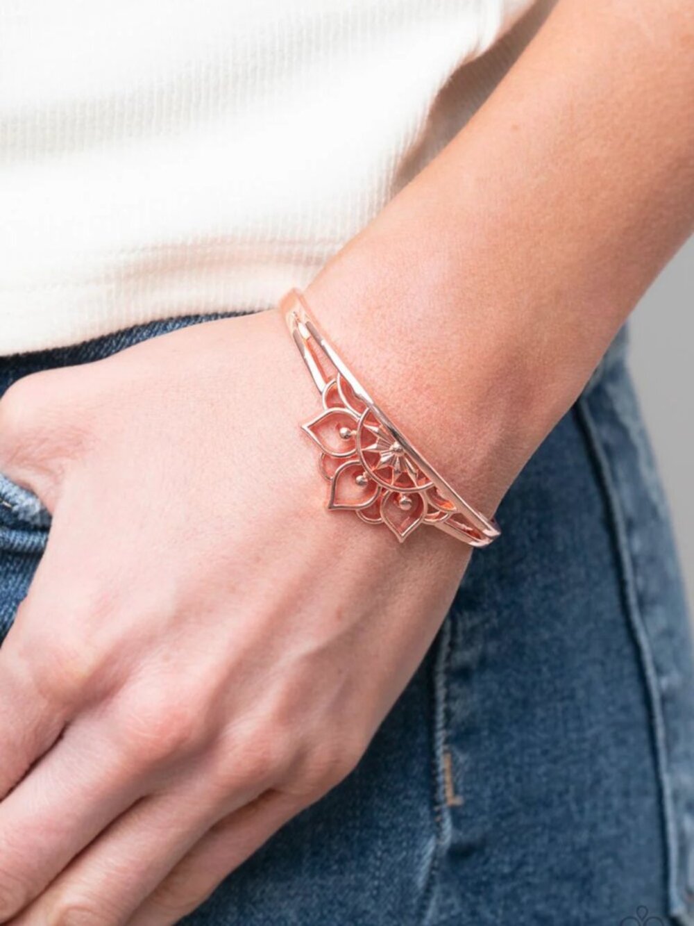 Paparazzi Jewelry Accessories - Mandala Mindfulness - Copper Bracelet - Vintage
